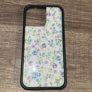 Wildflower Lilac and Blue iPhone 14 Pro Max Case